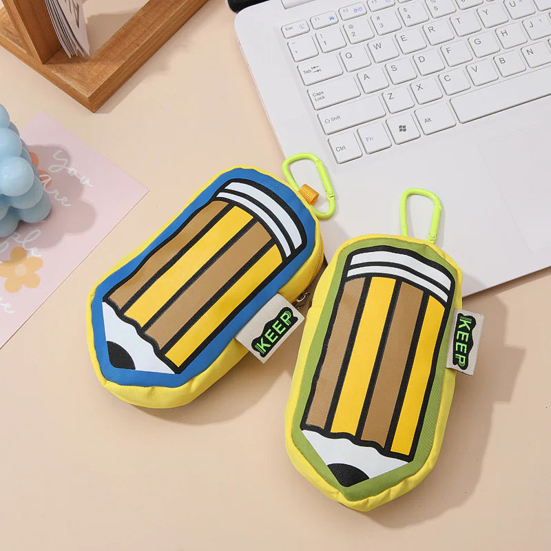 Cute Pencil Shape Keychain Pouch