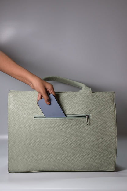 Rini - Pastel Green Box Tote