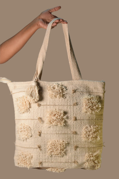 Klara - Patch Fringed Tote